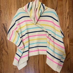 NWOT Women’s THML striped poncho. Size: XS/S